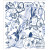 ORCHID GARDEN BLUE SWEDISH CLOTH