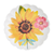 YELLOW FLOWER OUTDOOR PLATE