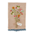 BLOOM FLORAL EMBROIDERY POM TOWEL