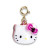 GOLD GLITTER HELLO KITTY CHARM