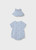 2PC ROMPER & HAT SKY PUPPY