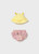 2PC SWIM DIAPER HAT PINK