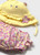 2PC SWIM DIAPER HAT PINK