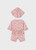 2PC SWIMSUIT PINK  W/ HAT