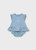 2PC SET BLUE FLUTTER