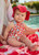 3PC SWIMSUIT SET STRAWBERRY