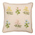 SQUARE FLORAL EMBROIDERY PILLOW FLOWERS
