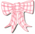 PINK GINGHAM BOW MINI ATT