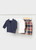 3PC SET PLAID PANTS W/ CARDIGAN