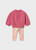 2PC SET PINK FLOWERS