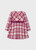DRESS PLAID RASPBERRY