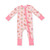 REINDEER & SANTA PINK ZIP ROMPER