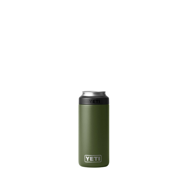 YETI Rambler 12 Colster Highlands Olive BPA Free Slim Can Insulator