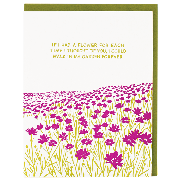 FRIENDSHIP CARD- GARDEN QUOTE