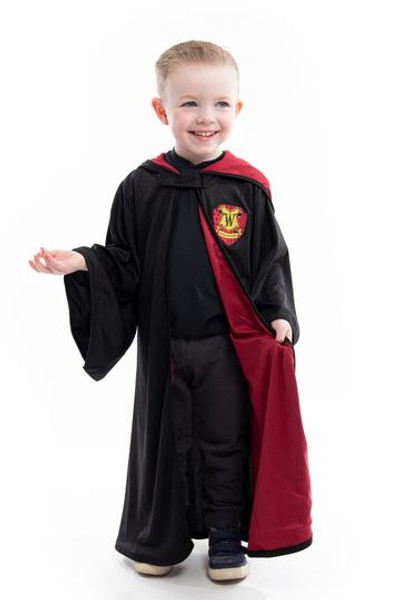 RED HOODED WIZARD ROBE  1-5 YRS