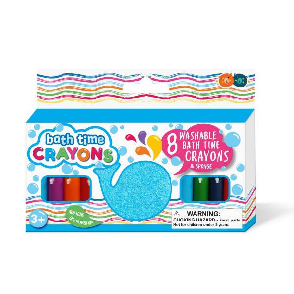 BATH TIME CRAYONS W/ SPONGE