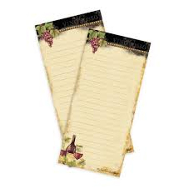 GILDED WINE MINI LIST PAD