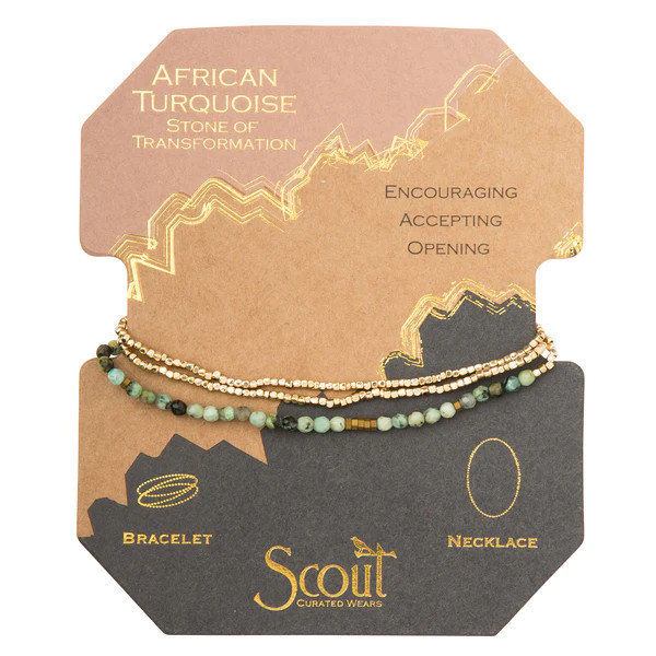 DELICATE STONE AFRICAN TURQUOISE- STONE OF TRANSFORMATION