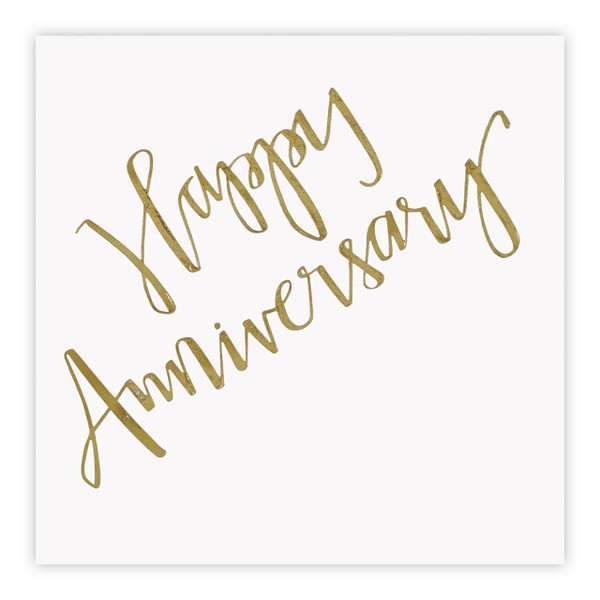 5" NAPKIN-HAPPY ANNIVERSRY 20CT