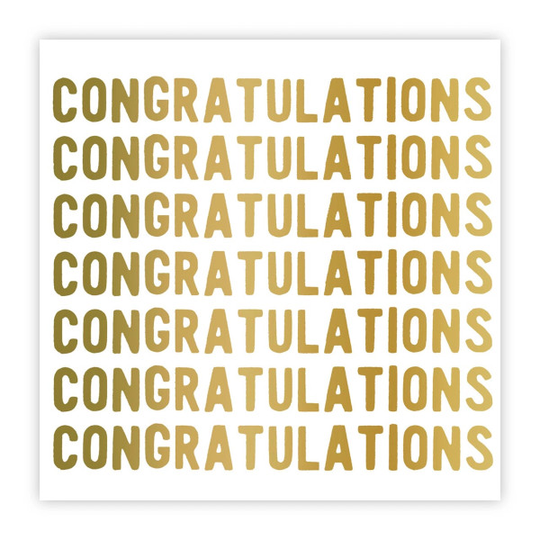 5" NAPKIN-CONGRATULATION 20CT