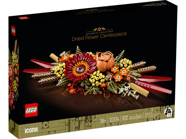 LEGO© BOTANICAL COLLECTION: DRIED FLOWER CENTERPIECE