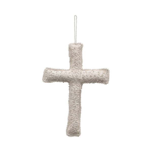 CROSS CANVAS BEADED