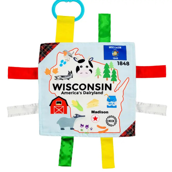 CRINKLE TAG SQUARE 8X8 WISCONSIN