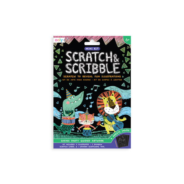 MINI SCRATCH & SCRIBBLE KIT SAFARI