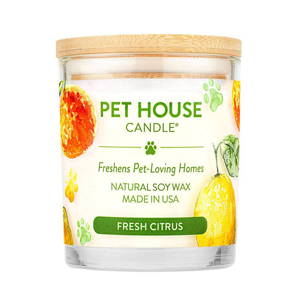 PET HOUSE CANDLE FRESH CITRUS