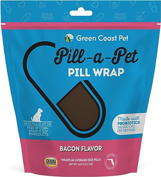 PILL A PET PILL WRAP BACON 60CT