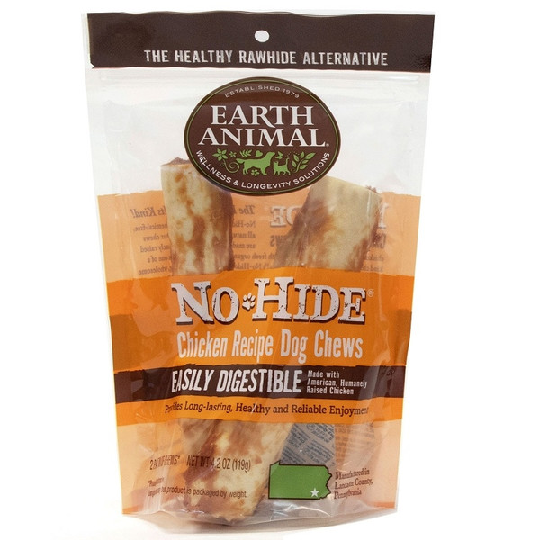 EARTH ANIMAL DOG NO-HIDE CHICKEN 7 INCHES 2 PACK
