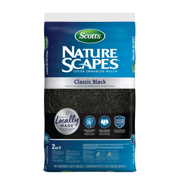 SCOTTS NATURE SCAPES MULCH BLACK 2CF