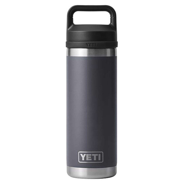 YETI RAMBLER 18 OZ CHARCOAL BPA FREE BOTTLE WITH CHUG CAP