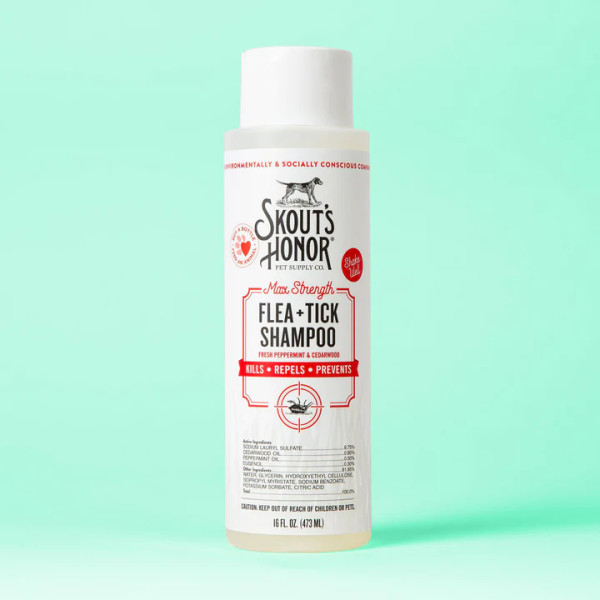 SKOUT'S HONOR FLEA & TICK SHAMPOO 16OZ