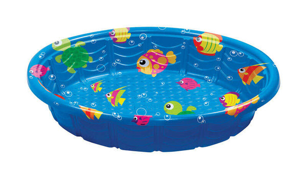 SUMMER ESCAPES ROUND PLASTIC WADING POOL 11.4 X 59 INCHES