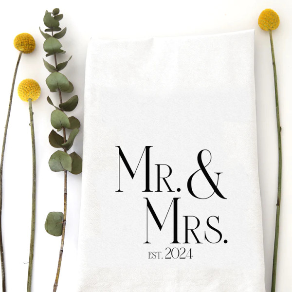 MR. & MRS. 2024 TEA TOWEL