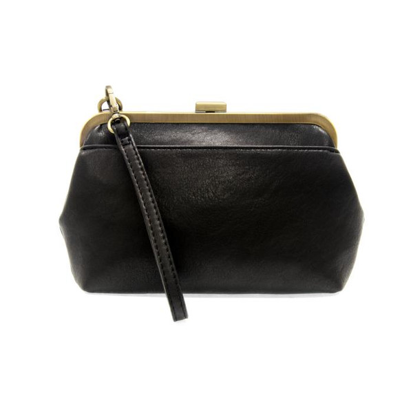 BLACK VIVIE FRAME CONVERTIBLE CROSSBODY/WRISTLET