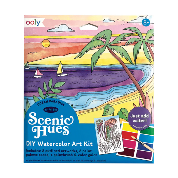 WATERCOLOR ART KIT OCEAN