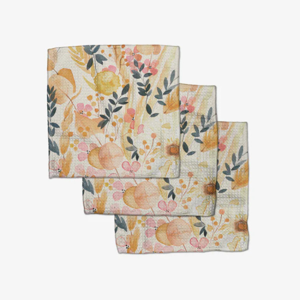 SLEEPY FIELDS DISH CLOTH S/3