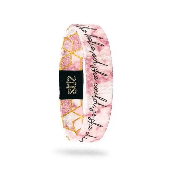 ZOX WRISTBAND SHE BELIEVED SHE COULD SO SHE DID