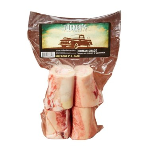 TUCKERS RAW BEEF BONE DOG TREATS 4PK