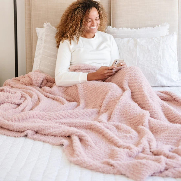 RIBBED BAMBONI THROW BLANKET