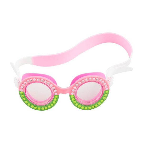 PINK/GREEN SWIM GOGGLES