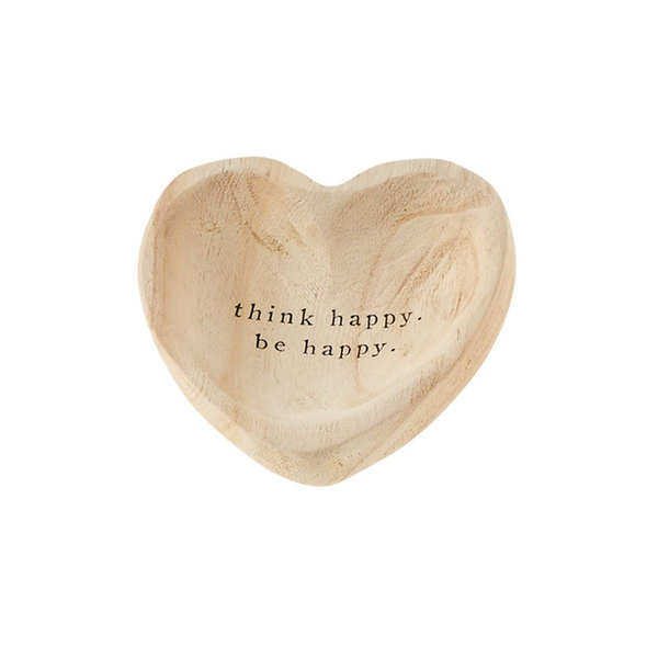 THINK HAPPY HEART TRINKET TRAY