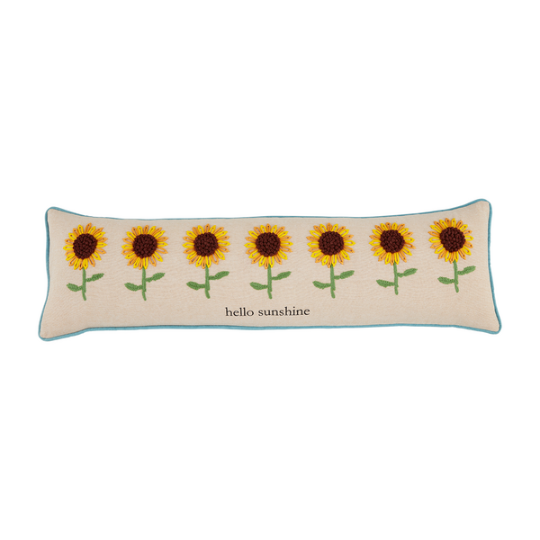 HELLO SUNSHINE SUNFLOWER PILLOW