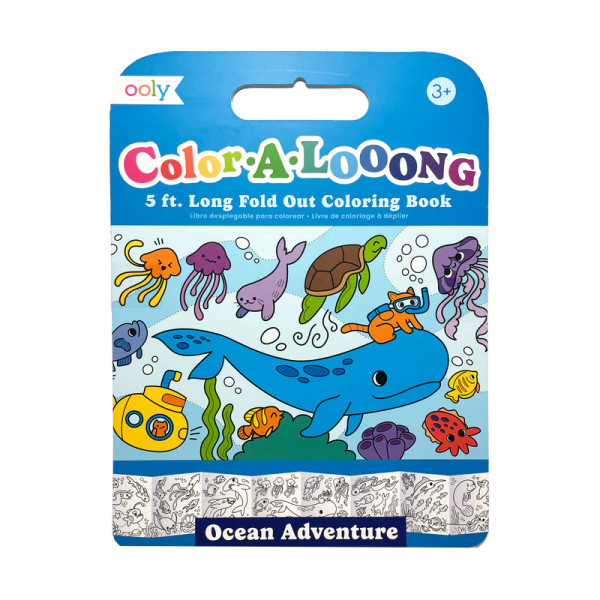 FOLD-OUT COLORING BOOK OCEAN