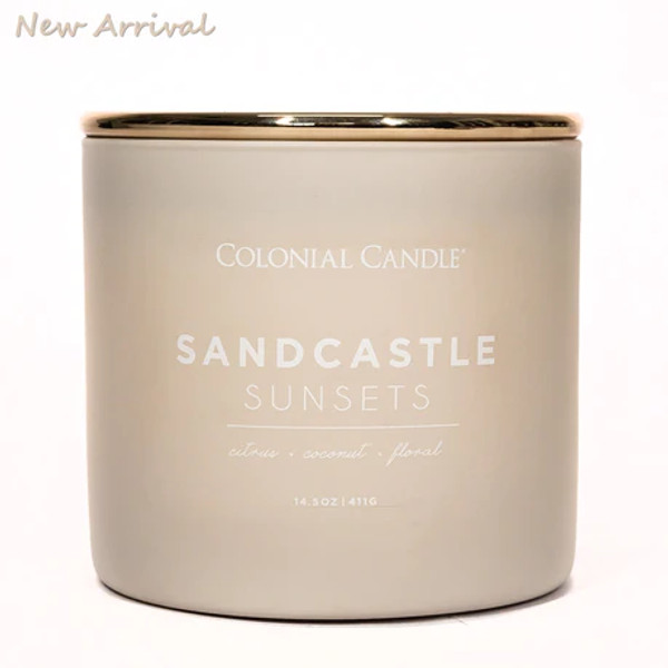 14.5 OZ CANDLE SANDCASTLE SUNSET