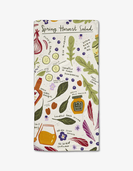 SPRING HARVEST SALAD TEA TOWEL