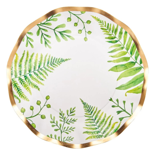 SALAD PLATE FERN & FOLIAGE