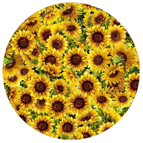 BLACK SUNFLOWER TRIVETS